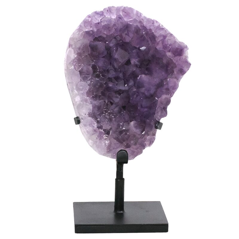 6.9kg Amethyst Druze Cluster on Rotating Stand DS3028 3 Amethyst Druze Cluster on Rotating Stand DS3028 | Crystal Factory