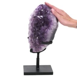 6.9kg Amethyst Druze Cluster on Rotating Stand DS3028 5 Amethyst Druze Cluster on Rotating Stand DS3028 | Crystal Factory