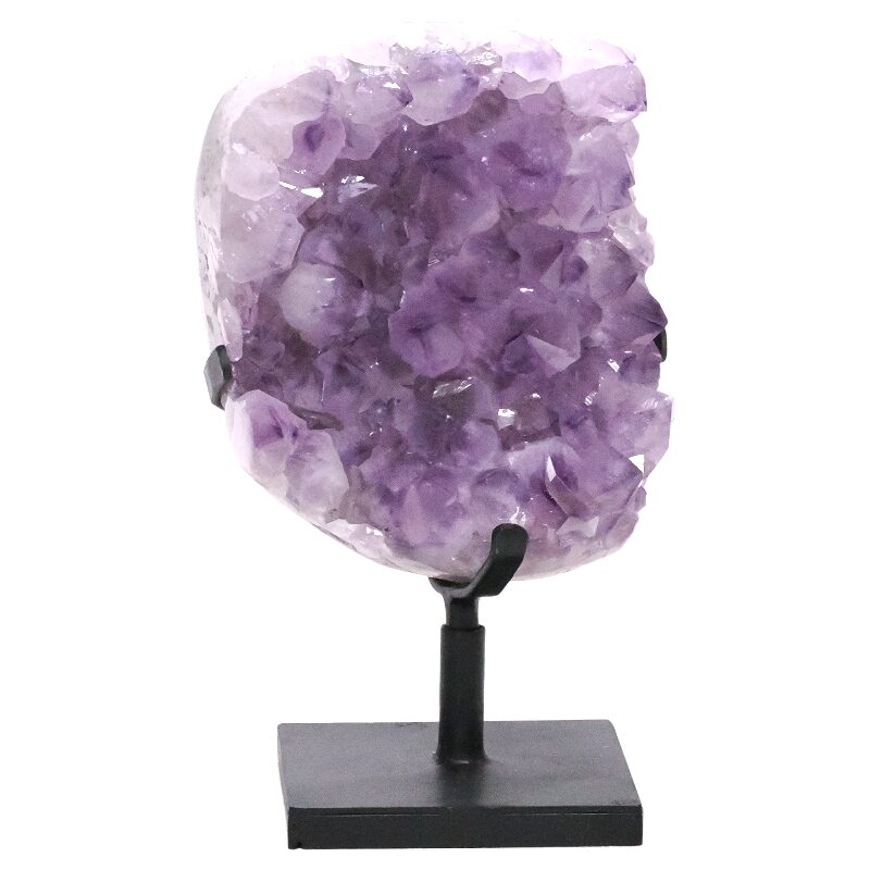 4.9kg Amethyst Druze Cluster on Rotating Stand DS3030 3 Amethyst Druze Cluster on Rotating Stand DS3030 | Crystal Factory