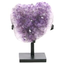 Amethyst Druze Cluster on Rotating Stand DS3031 | Crystal Factory