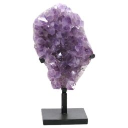 Amethyst Druze Cluster on Rotating Stand DS3033 | Crystal Factory
