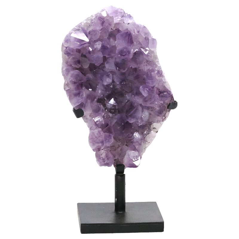 4.5kg Amethyst Druze Cluster on Rotating Stand DS3033 3 Amethyst Druze Cluster on Rotating Stand DS3033 | Crystal Factory