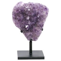 Amethyst Druze Cluster on Rotating Stand DS3034 | Crystal Factory