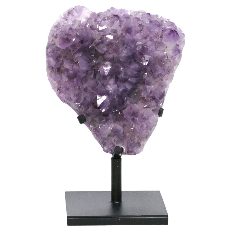 5.6kg Amethyst Druze Cluster on Rotating Stand DS3034 3 Amethyst Druze Cluster on Rotating Stand DS3034 | Crystal Factory