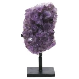 Amethyst Druze Cluster on Rotating Stand DS3035 | Crystal Factory