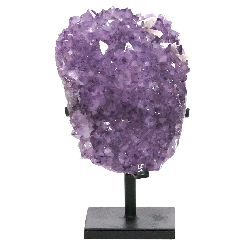 9.6kg Amethyst Druze Cluster on Rotating Stand DS3036 3 Amethyst Druze Cluster on Rotating Stand DS3036 | Crystal Factory