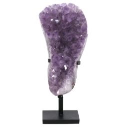 Amethyst Druze Cluster on Rotating Stand DS3037 | Crystal Factory