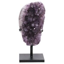 Amethyst Druze Cluster on Rotating Stand DS3038 | Crystal Factory