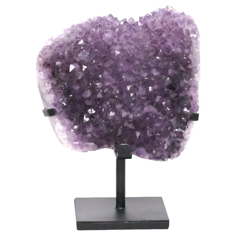 10kg Amethyst Druze Cluster on Rotating Stand DS3039 3 Amethyst Druze Cluster on Rotating Stand DS3039 | Crystal Factory