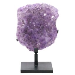 Amethyst Druze Cluster on Rotating Stand DS3040 | Crystal Factory