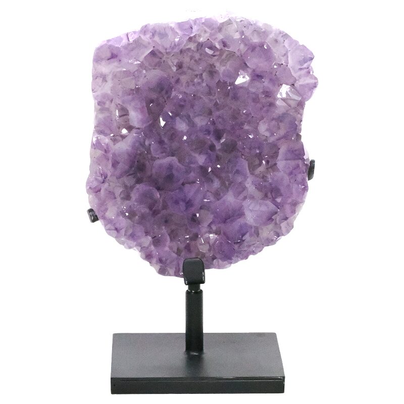 7kg Amethyst Druze Cluster on Rotating Stand DS3040 3 Amethyst Druze Cluster on Rotating Stand DS3040 | Crystal Factory