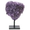 8.7kg Amethyst Druze Cluster on Rotating Stand DS3043 1 Amethyst Druze Cluster on Rotating Stand DS3043 | Crystal Factory