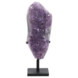 Amethyst Druze Cluster on Rotating Stand DS3044 | Crystal Factory