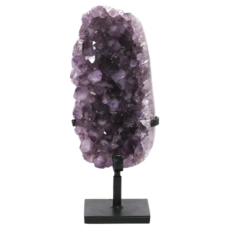 5.6kg Amethyst Druze Cluster on Rotating Stand DS3045 3 Amethyst Druze Cluster on Rotating Stand DS3045 | Crystal Factory