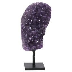 Amethyst Druze Cluster on Rotating Stand DS3046 | Crystal Factory