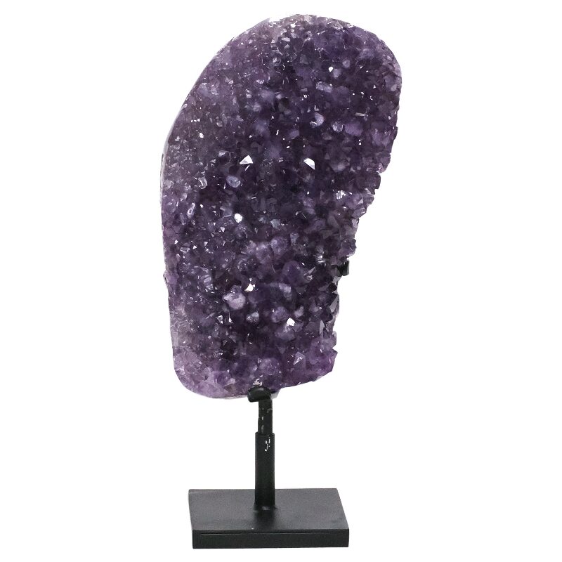 7.8kg Amethyst Druze Cluster on Rotating Stand DS3046 3 Amethyst Druze Cluster on Rotating Stand DS3046 | Crystal Factory