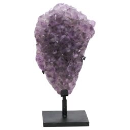 Amethyst Druze Cluster on Rotating Stand DS3047 | Crystal Factory