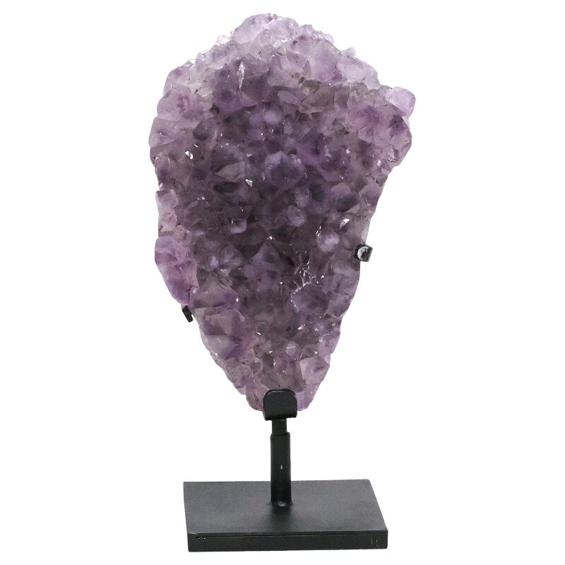 7.4kg Amethyst Druze Cluster on Rotating Stand DS3047 3 Amethyst Druze Cluster on Rotating Stand DS3047 | Crystal Factory