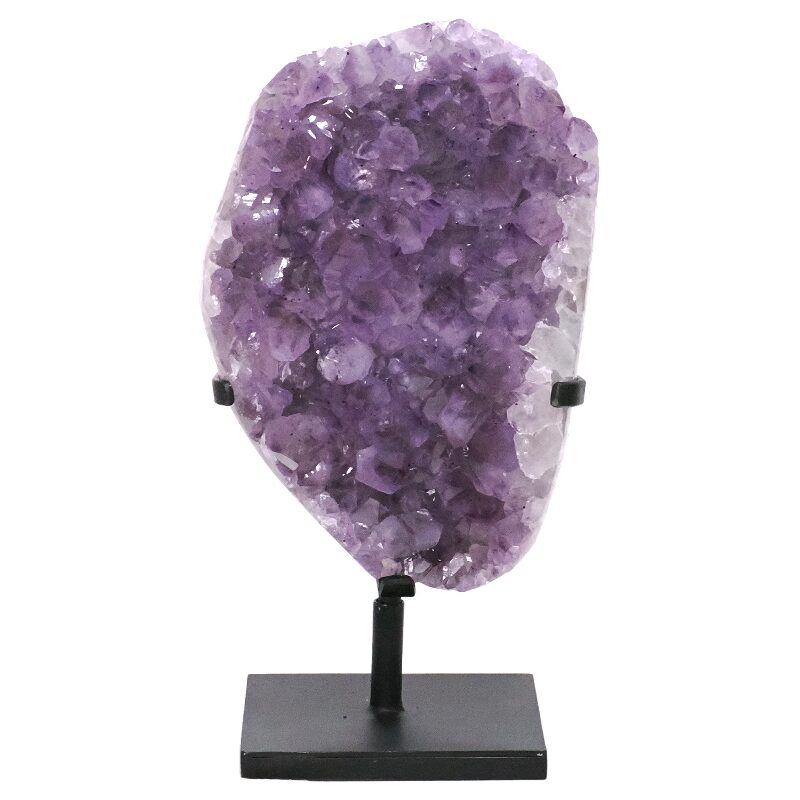 7.2kg Amethyst Druze Cluster on Rotating Stand DS3048 3 Amethyst Druze Cluster on Rotating Stand DS3048 | Crystal Factory