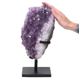 7.2kg Amethyst Druze Cluster on Rotating Stand DS3048 5 Amethyst Druze Cluster on Rotating Stand DS3048 | Crystal Factory