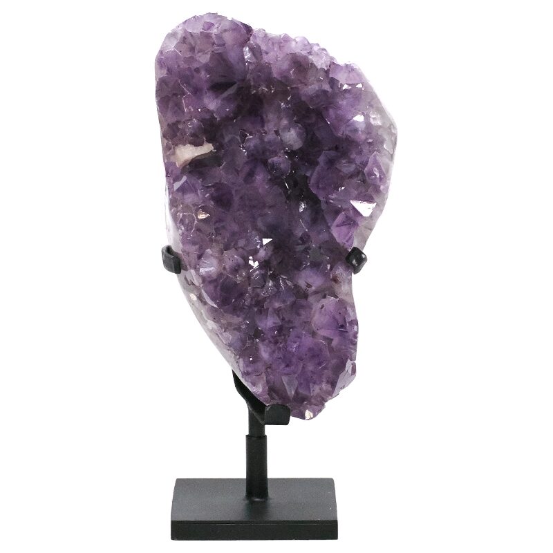 6.8kg Amethyst Druze Cluster on Rotating Stand DS3049 3 Amethyst Druze Cluster on Rotating Stand DS3049 | Crystal Factory
