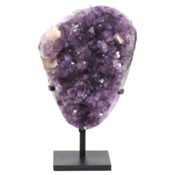 Amethyst Druze Cluster on Rotating Stand DS3051 | Crystal Factory