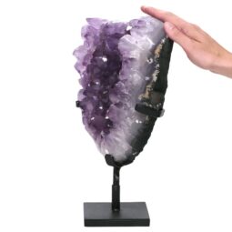 8kg Amethyst Druze Cluster on Rotating Stand DS3052 5 Amethyst Druze Cluster on Rotating Stand DS3052 | Crystal Factory