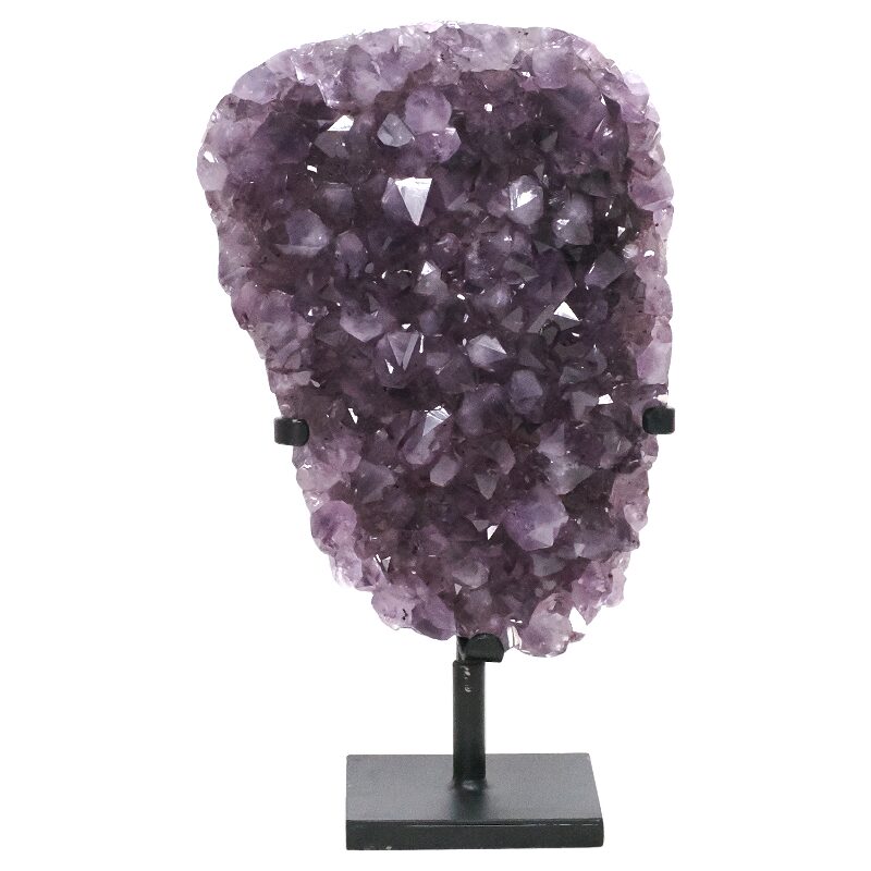 8.1kg Amethyst Druze Cluster on Rotating Stand DS3054 3 Amethyst Druze Cluster on Rotating Stand DS3054 | Crystal Factory