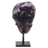 7.4kg Amethyst Druze Cluster on Rotating Stand DS3055 1 Amethyst Druze Cluster on Rotating Stand DS3055 | Crystal Factory