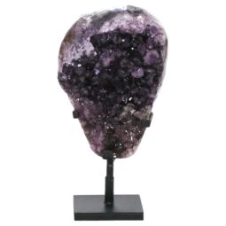 Amethyst Druze Cluster on Rotating Stand DS3055 | Crystal Factory