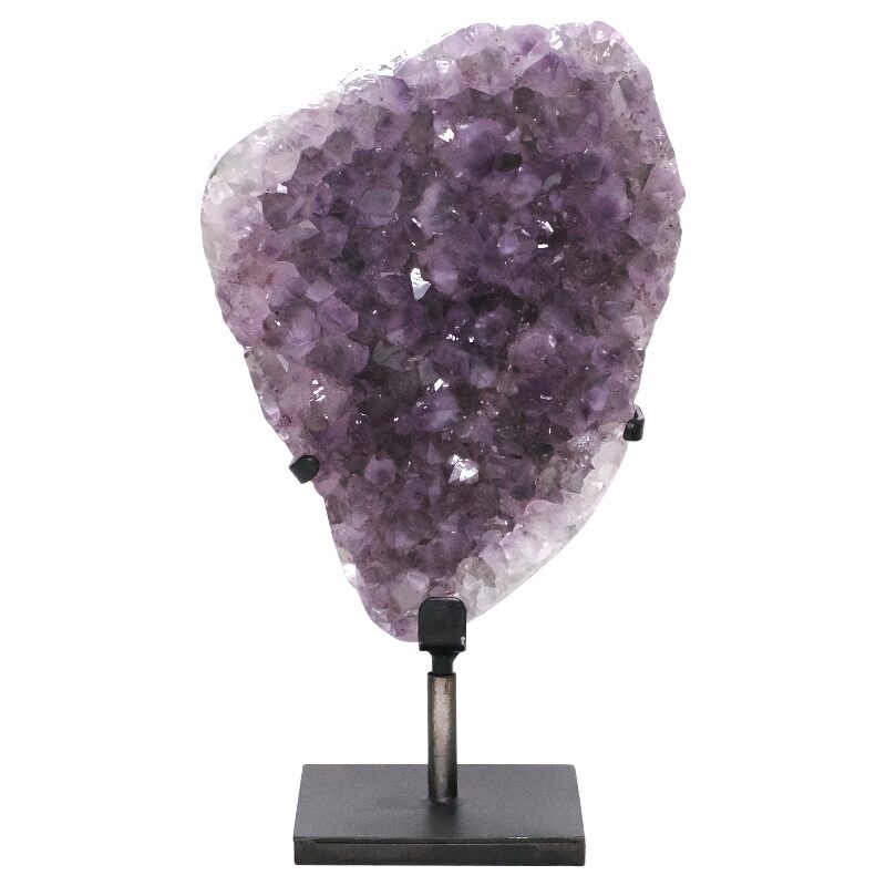 10.1kg Amethyst Druze Cluster on Rotating Stand DS3056 3 Amethyst Druze Cluster on Rotating Stand DS3056 | Crystal Factory