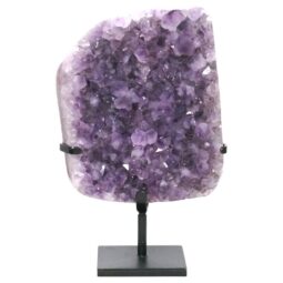 Amethyst Druze Cluster on Rotating Stand DS3057 | Crystal Factory