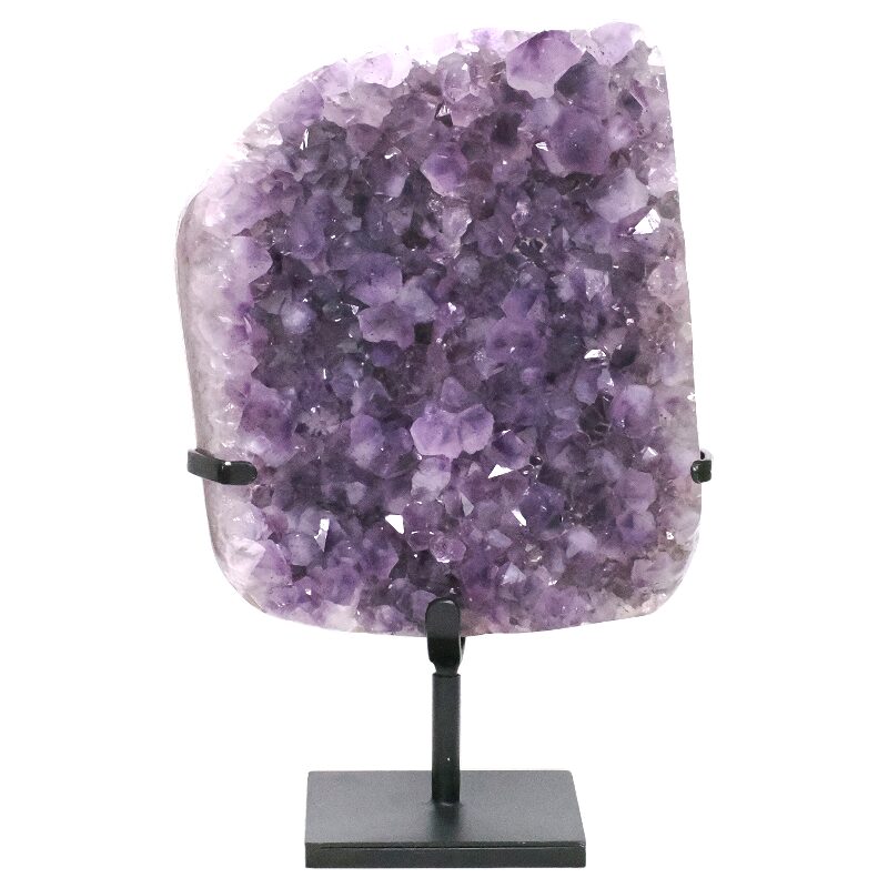 12.4kg Amethyst Druze Cluster on Rotating Stand DS3057 3 Amethyst Druze Cluster on Rotating Stand DS3057 | Crystal Factory