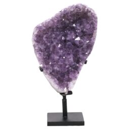Amethyst Druze Cluster on Rotating Stand DS3058 | Crystal Factory