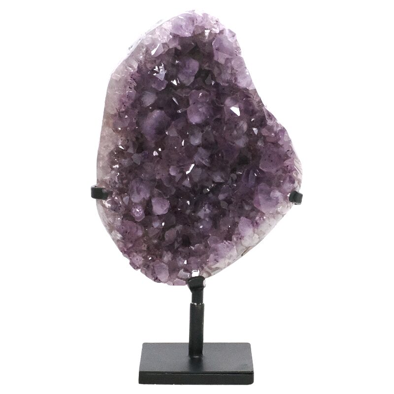 6.9kg Amethyst Druze Cluster on Rotating Stand DS3059 3 Amethyst Druze Cluster on Rotating Stand DS3059 | Crystal Factory