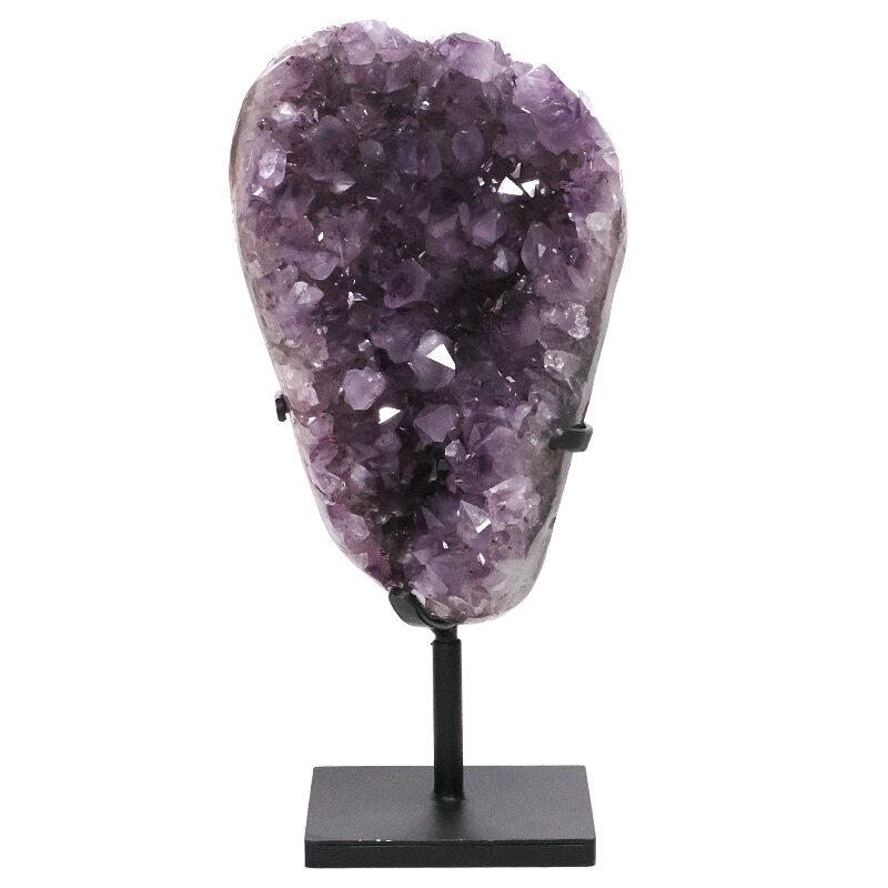 8.7kg Amethyst Druze Cluster on Rotating Stand DS3060 3 Amethyst Druze Cluster on Rotating Stand DS3060 | Crystal Factory