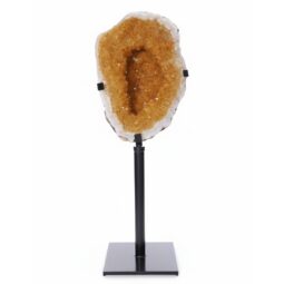 Citrine Cluster on Metal Stand DS3069 | Crystal Factory