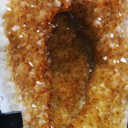 Citrine Cluster on Metal Stand DS3069 | Crystal Factory