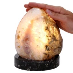4.20kg Brazilian River Agate Lamp with LED Bulb N2208 5 Brazilian River Agate Lamp with LED Bulb N2208 | Crystal Factory