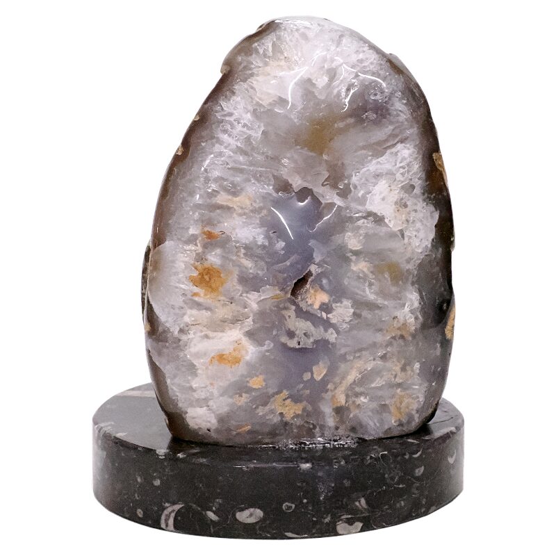 4.20kg Brazilian River Agate Lamp with LED Bulb N2208 3 Brazilian River Agate Lamp with LED Bulb N2208 | Crystal Factory