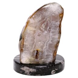 Brazilian River Agate Lamp with LED Bulb N2211 | Crystal Factory
