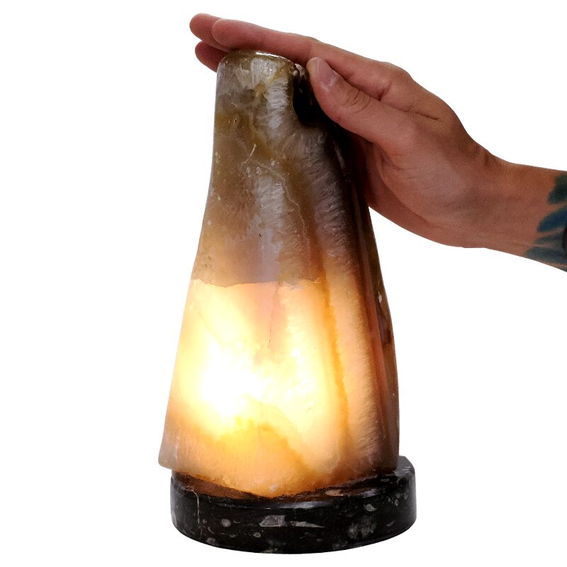 4.40kg Brazilian River Agate Lamp with LED Bulb N2212 4 Brazilian River Agate Lamp with LED Bulb N2212 | Crystal Factory