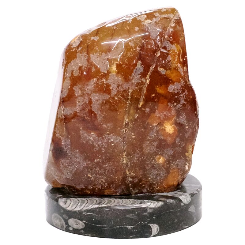 4.10kg Brazilian River Agate Lamp with LED Bulb N2213 3 Brazilian River Agate Lamp with LED Bulb N2213 | Crystal Factory