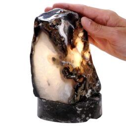 2.70kg Brazilian River Agate Lamp with LED Bulb N2219 5 Brazilian River Agate Lamp with LED Bulb N2219 | Crystal Factory