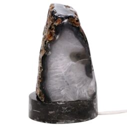 Brazilian River Agate Lamp with LED Bulb N2219 | Crystal Factory