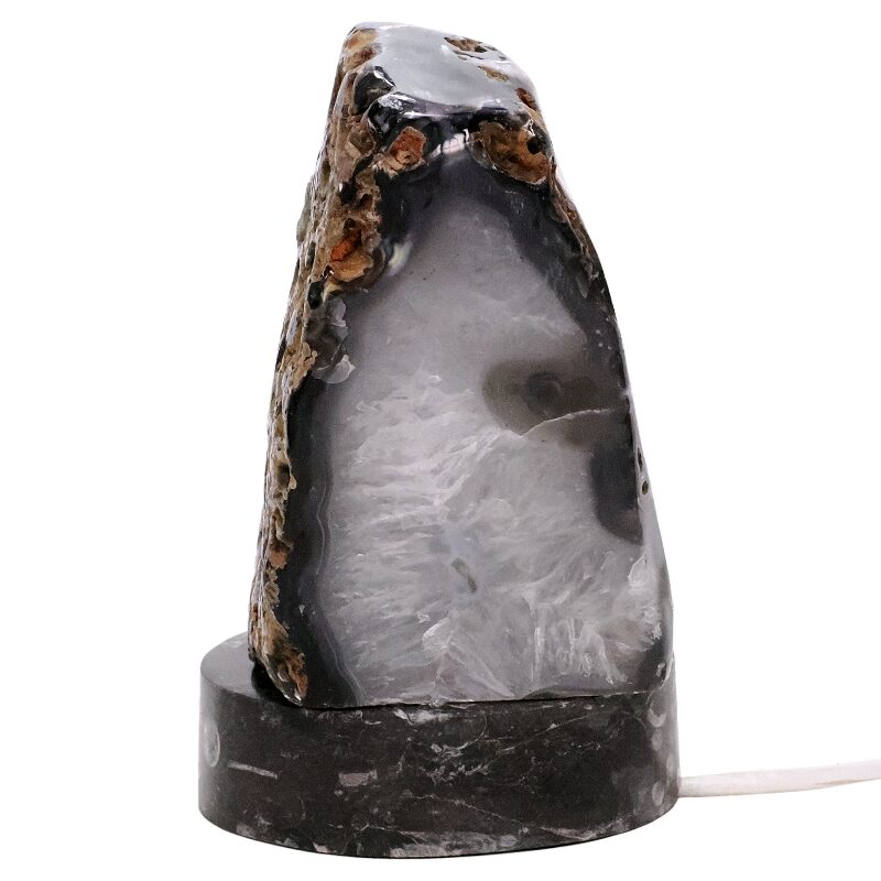 2.70kg Brazilian River Agate Lamp with LED Bulb N2219 3 Brazilian River Agate Lamp with LED Bulb N2219 | Crystal Factory