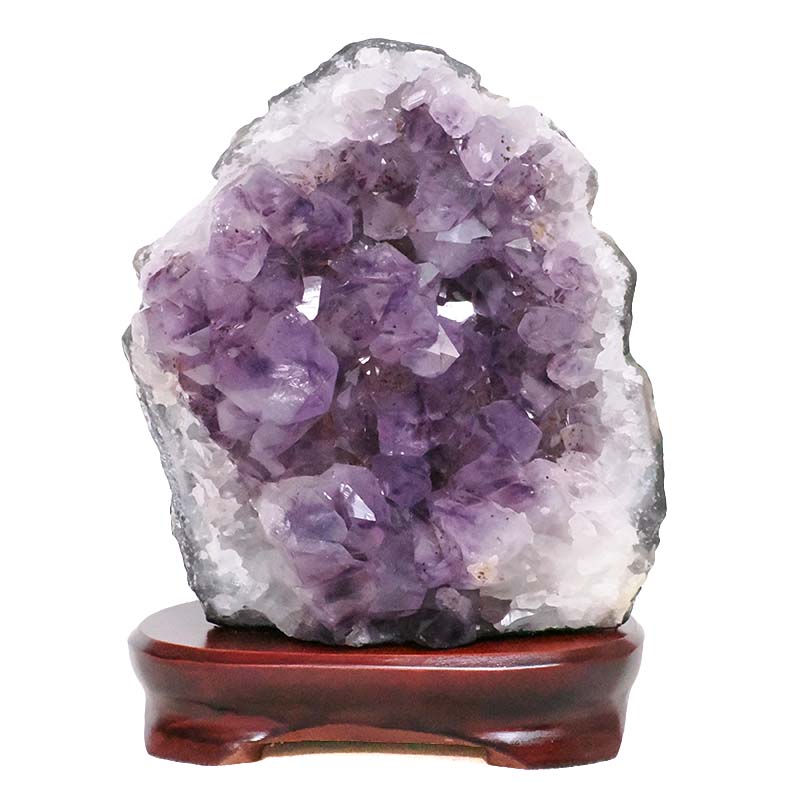 3.54kg Amethyst Lamp on Wooden Base - Purple LED Bulb DB768 3 Amethyst Lamp on Wooden Base – Purple LED Bulb DB768 | Crystal Factory