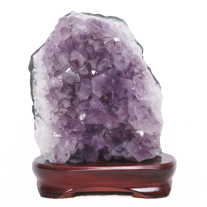 3.40kg Amethyst Lamp on Wooden Base - Purple LED Bulb DB772 3 Amethyst Lamp on Wooden Base – Purple LED Bulb DB772 | Crystal Factory