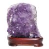 3.16kg Amethyst Lamp on Wooden Base - Purple LED Bulb DB773 2 Amethyst Lamp on Wooden Base – Purple LED Bulb DB773 | Crystal Factory