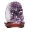 2.87kg Amethyst Lamp on Wooden Base - Purple LED Bulb DB774 2 Amethyst Lamp on Wooden Base – Purple LED Bulb DB774 | Crystal Factory